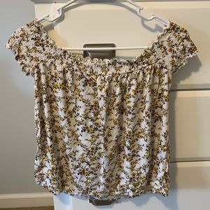 American Eagle Off the Shoulders Flowy Top